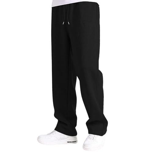 Cargo Sweatpants for Teen Boys 16-18 Mens Heavyweight Cargo Fleece Sweatpants Relaxed Fit Joggers with Pockets Sweat Pants