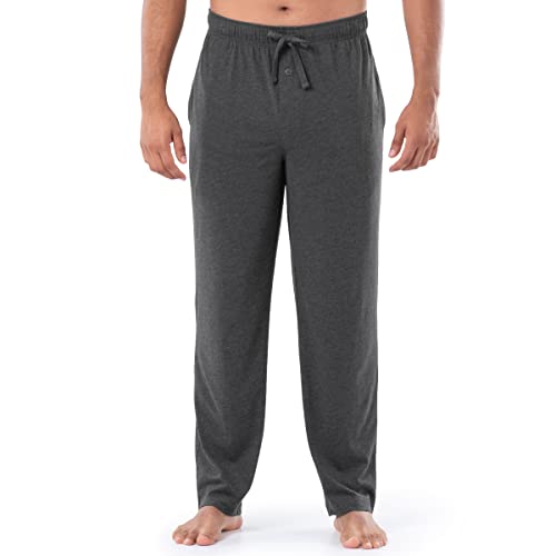 Fruit of the Loom Men's Extended Sizes Jersey Knit Sleep Pajama Lounge Pant (1 & 2 Packs)