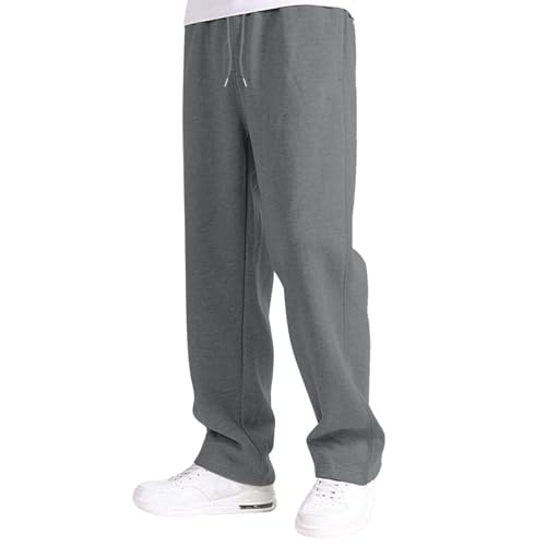 Cargo Sweatpants for Teen Boys 16-18 Mens Heavyweight Cargo Fleece Sweatpants Relaxed Fit Joggers with Pockets Sweat Pants