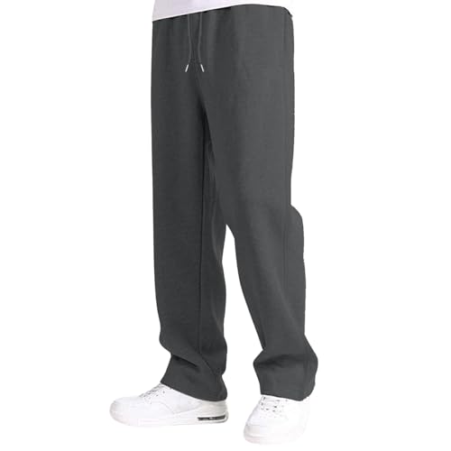 Cargo Sweatpants for Teen Boys 16-18 Mens Heavyweight Cargo Fleece Sweatpants Relaxed Fit Joggers with Pockets Sweat Pants