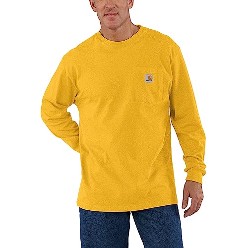 Carhartt Men's Loose Fit Heavyweight Long Sleeve Pocket T-Shirt