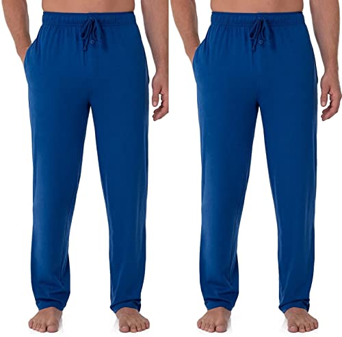 Fruit of the Loom Men's Extended Sizes Jersey Knit Sleep Pajama Lounge Pant (1 & 2 Packs)