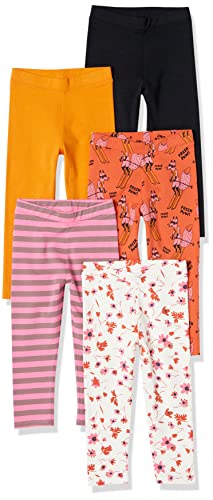 Amazon Essentials Girls and Toddlers' Leggings, Multipacks