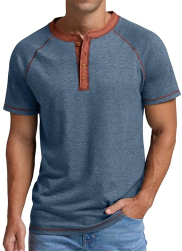 Sailwind Mens Henley Long/Short Sleeve T-Shirt Cotton Casual Shirt