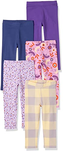 Amazon Essentials Girls and Toddlers' Leggings, Multipacks