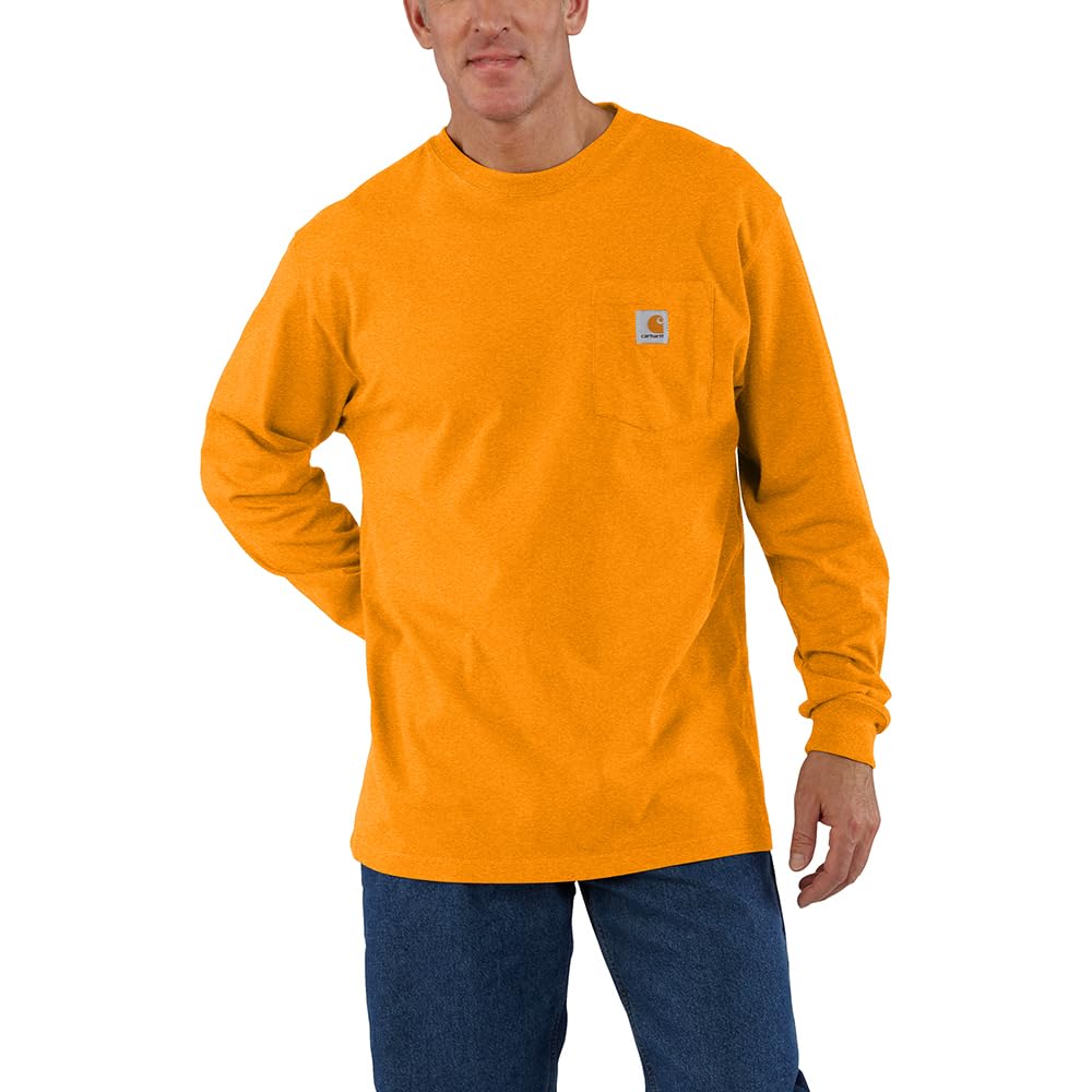 Carhartt Men's Loose Fit Heavyweight Long Sleeve Pocket T-Shirt