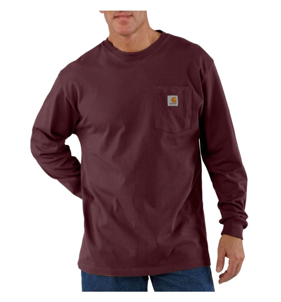 Carhartt Men's Loose Fit Heavyweight Long Sleeve Pocket T-Shirt