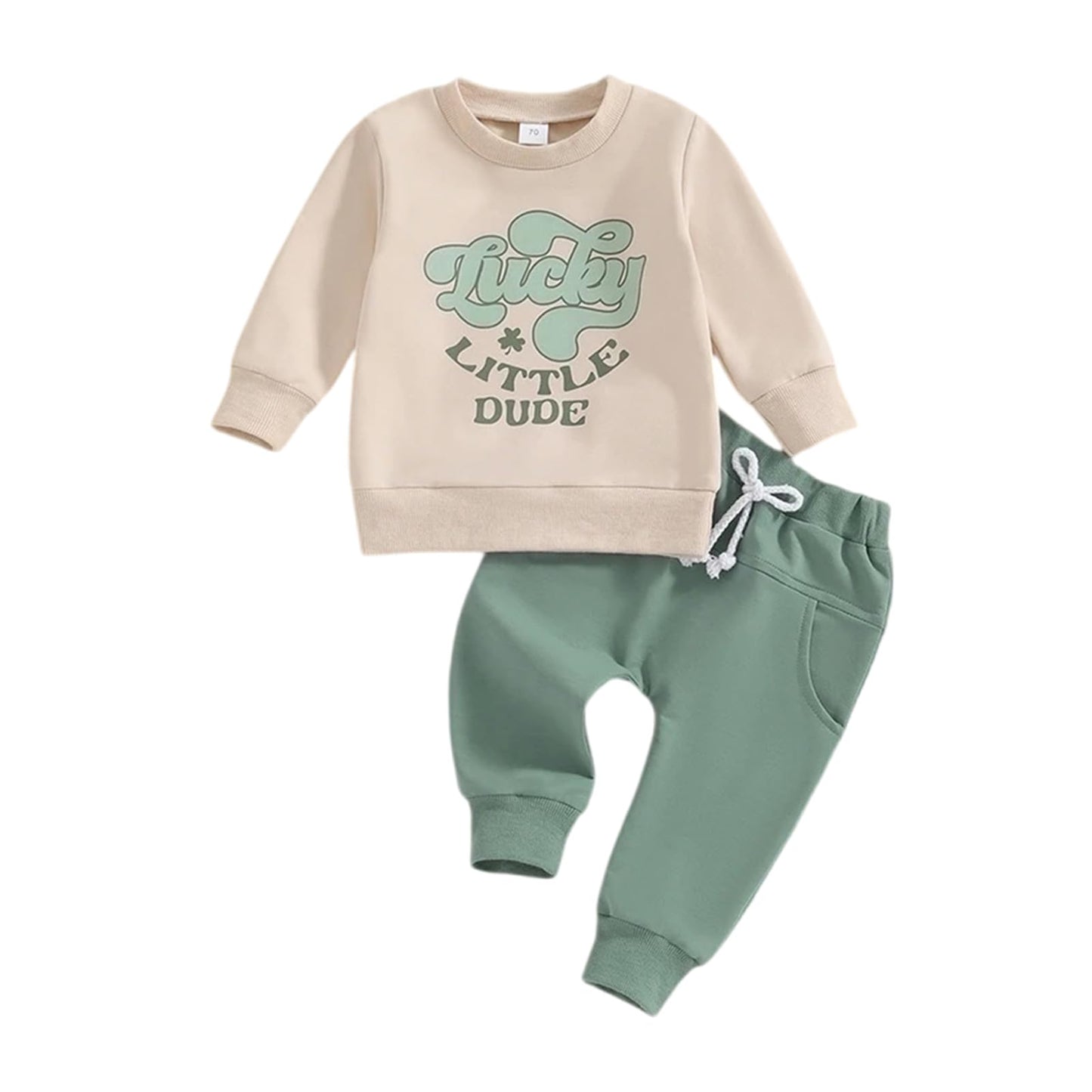 Toddler Baby Boy Sweatshirt Clothes Letter Print Long Sleeve Top+Solid Jogger Pants Infant Casual Outfits Set