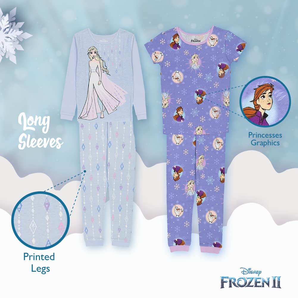 Disney 6-Piece Snug-fit Cotton Pajama Set, Soft & Cute for Kids