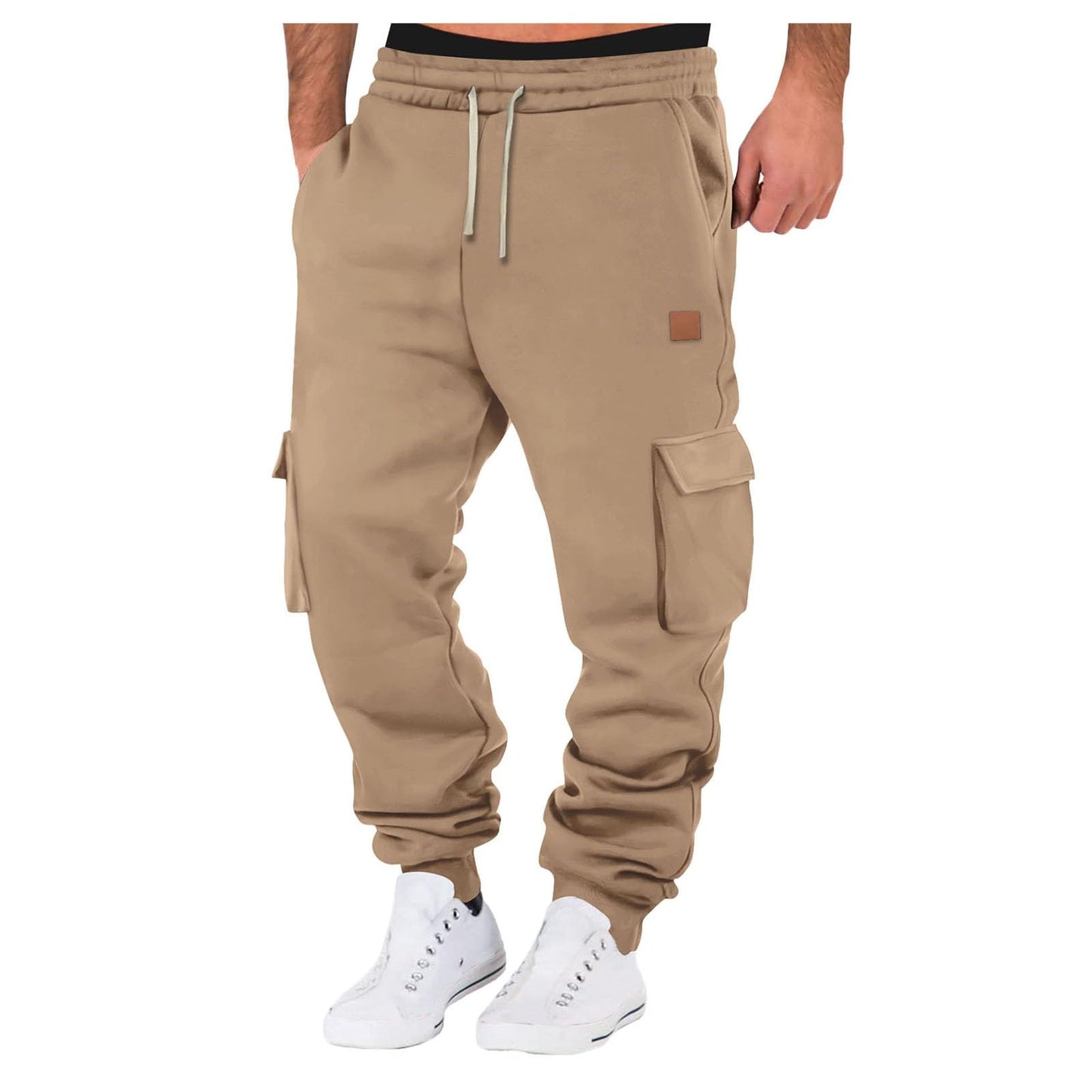 Cargo Sweatpants for Teen Boys 16-18 Mens Heavyweight Cargo Fleece Sweatpants Relaxed Fit Joggers with Pockets Sweat Pants