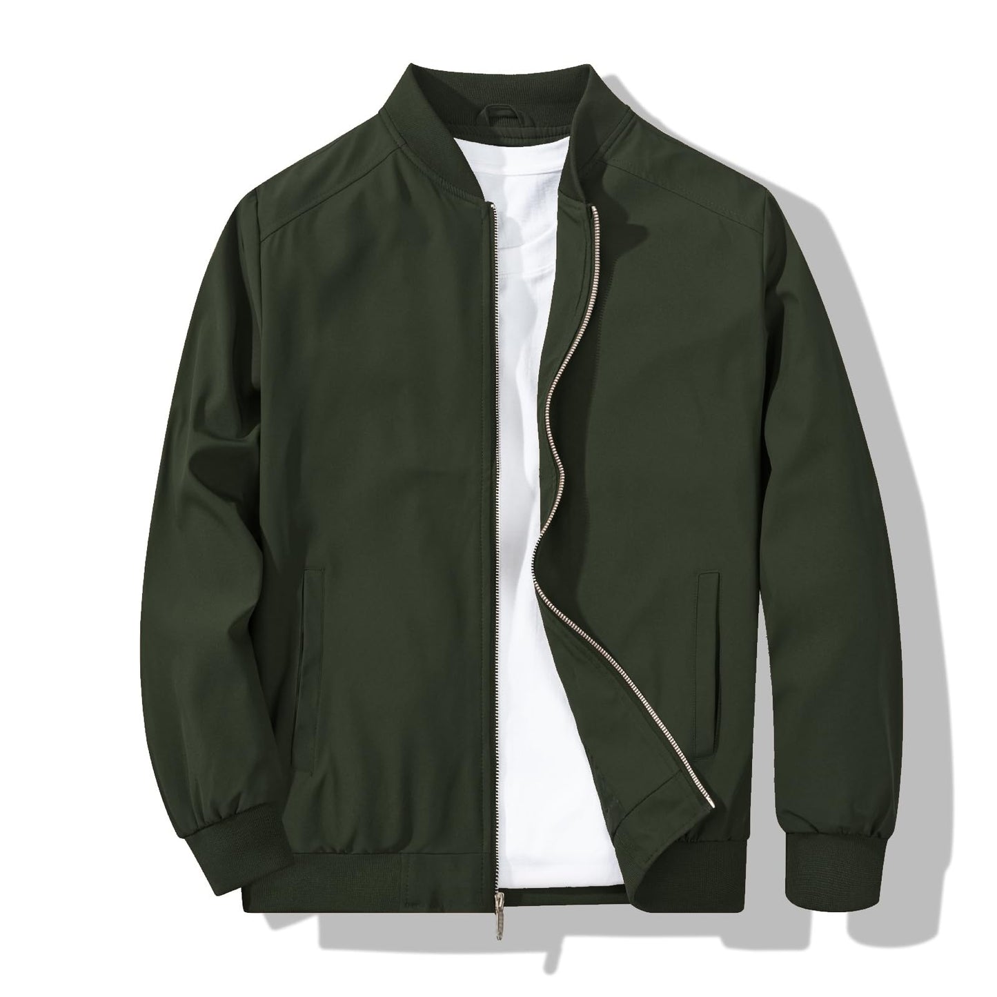 Men's Bomber Jacket Fashion Stylish Lightweight Windbreaker Spring Fall Casual Jackets for Men