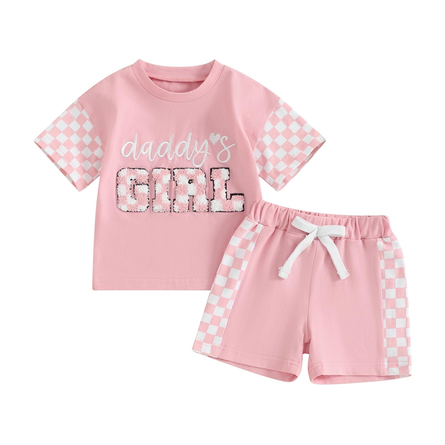 BeQeuewll Baby Girl Valentines Outfit Long Sleeve Heart Print Sweatshirt Jogger Pants 2Pcs Baby Girls Valentine Clothes