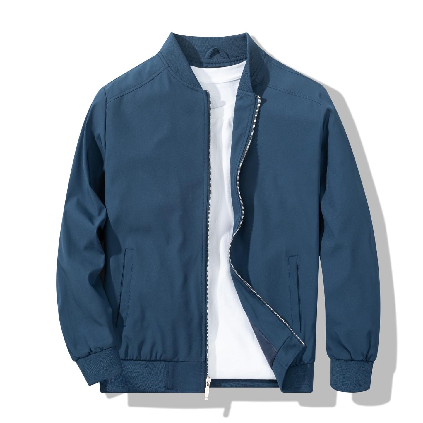 Men's Bomber Jacket Fashion Stylish Lightweight Windbreaker Spring Fall Casual Jackets for Men