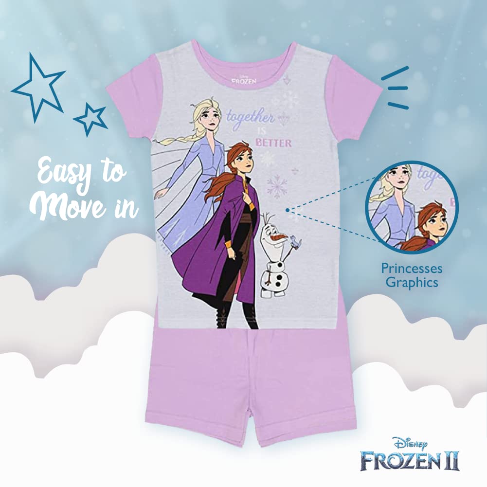 Disney 6-Piece Snug-fit Cotton Pajama Set, Soft & Cute for Kids