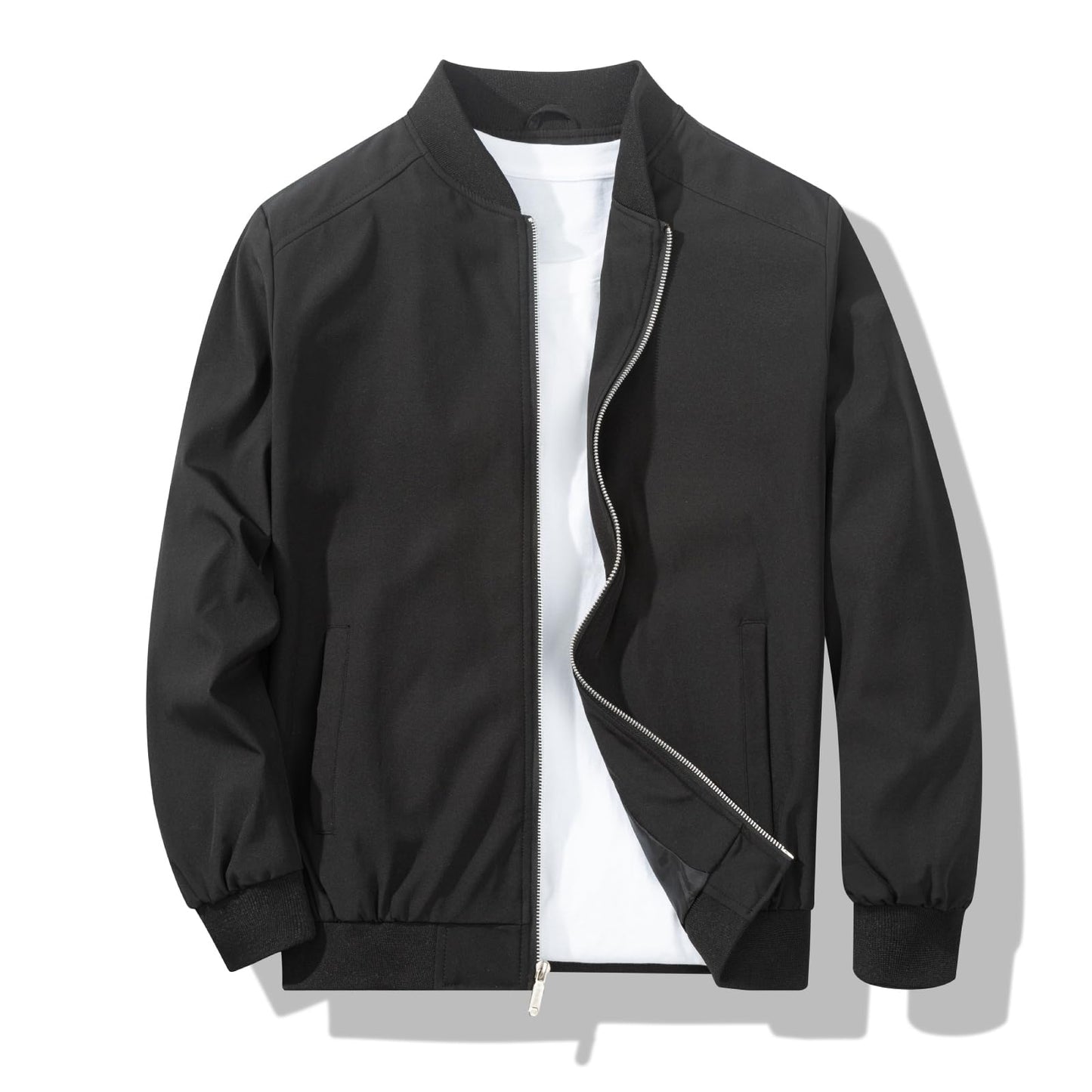 Men's Bomber Jacket Fashion Stylish Lightweight Windbreaker Spring Fall Casual Jackets for Men