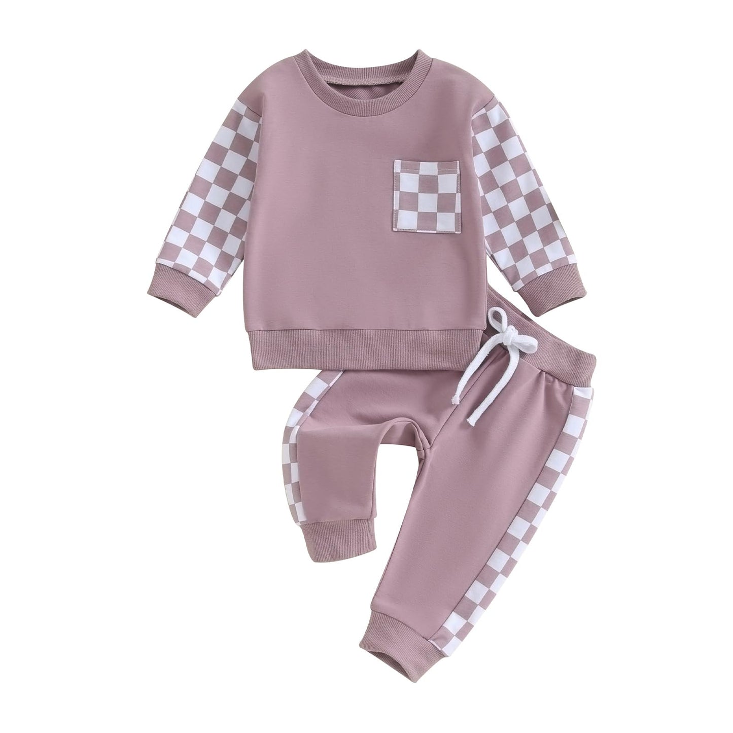 BeQeuewll Baby Girl Valentines Outfit Long Sleeve Heart Print Sweatshirt Jogger Pants 2Pcs Baby Girls Valentine Clothes