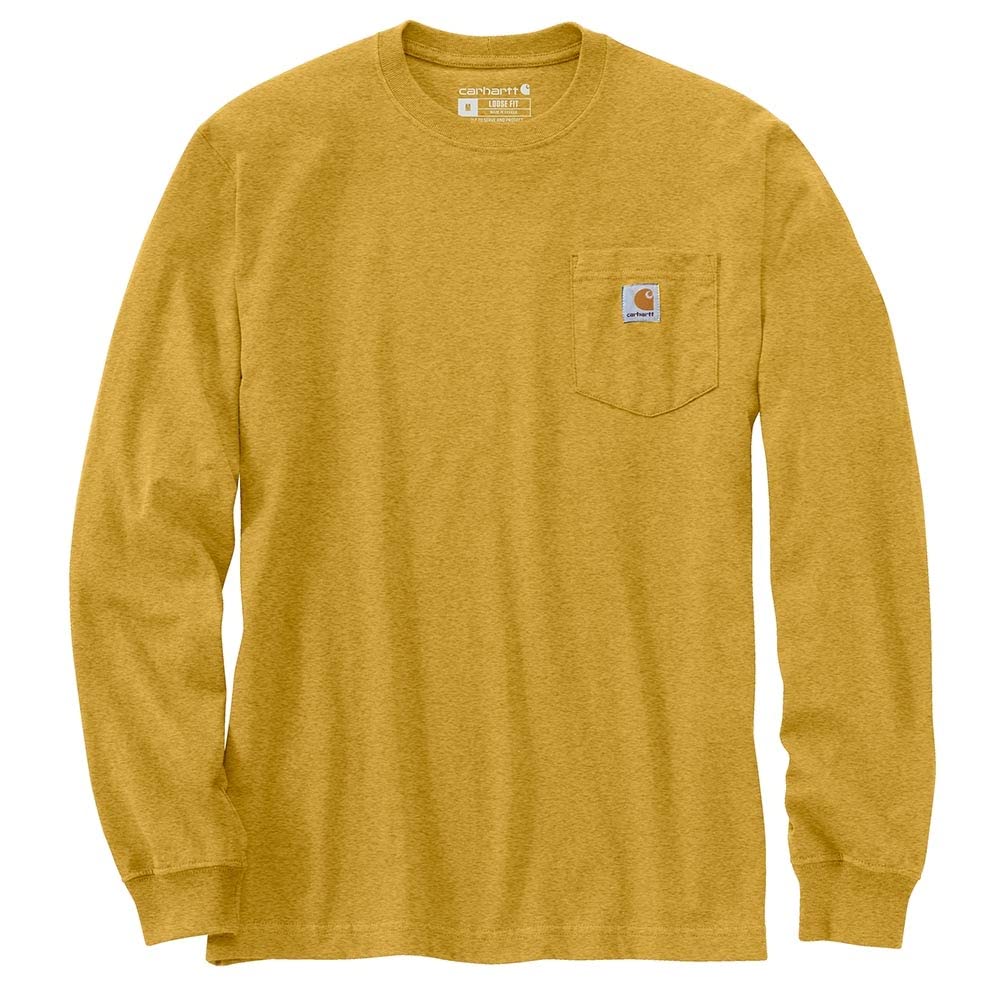 Carhartt Men's Loose Fit Heavyweight Long Sleeve Pocket T-Shirt