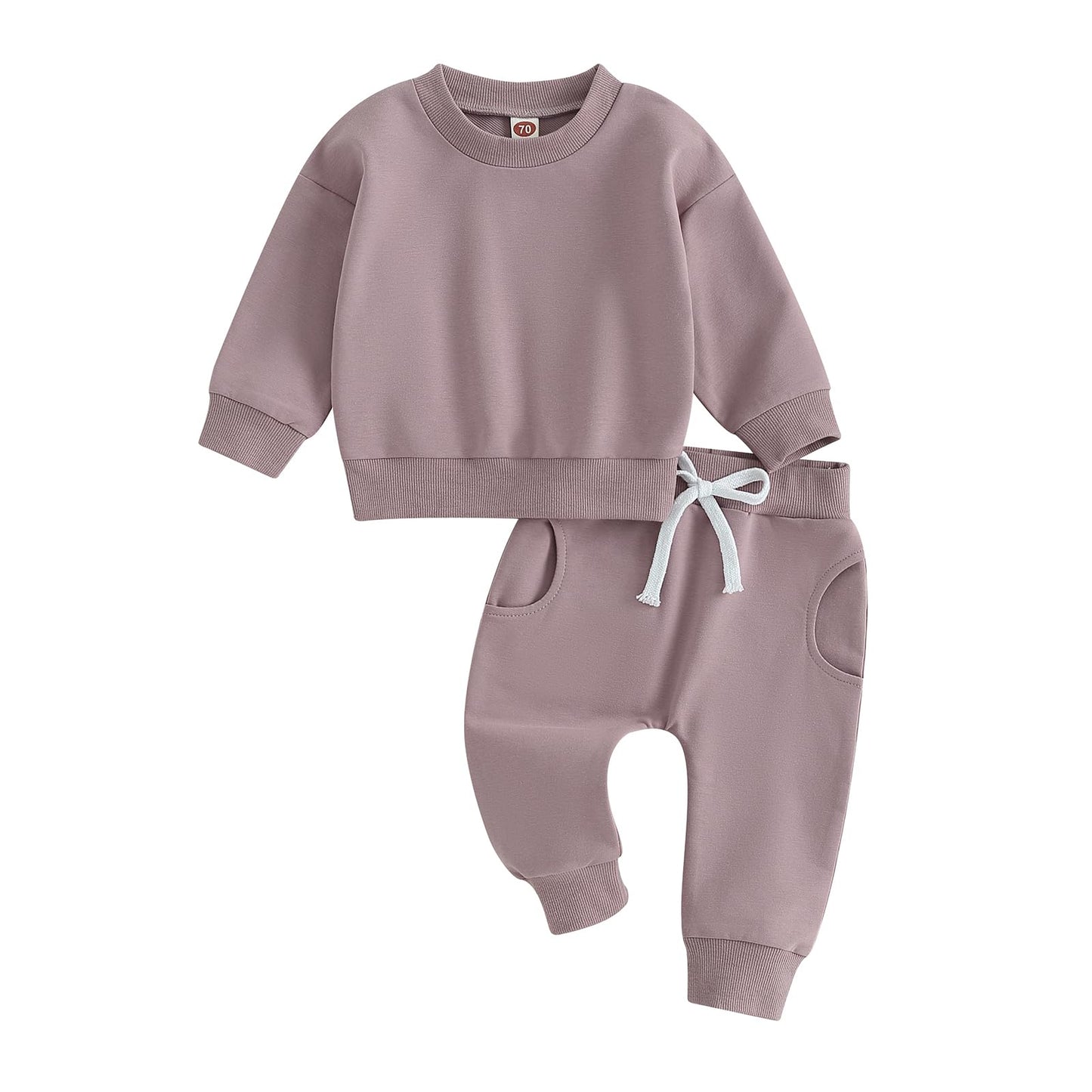 BeQeuewll Baby Girl Valentines Outfit Long Sleeve Heart Print Sweatshirt Jogger Pants 2Pcs Baby Girls Valentine Clothes