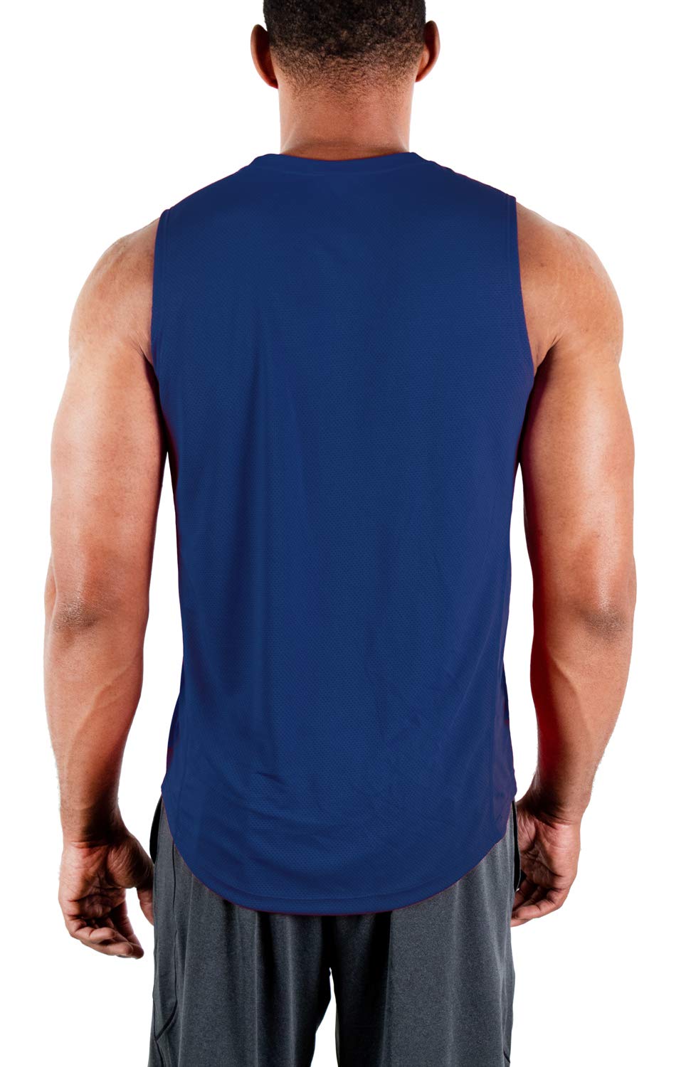 DEVOPS 3 Pack Men's Muscle Shirts Sleeveless Dry Fit Gym Workout Tank Top