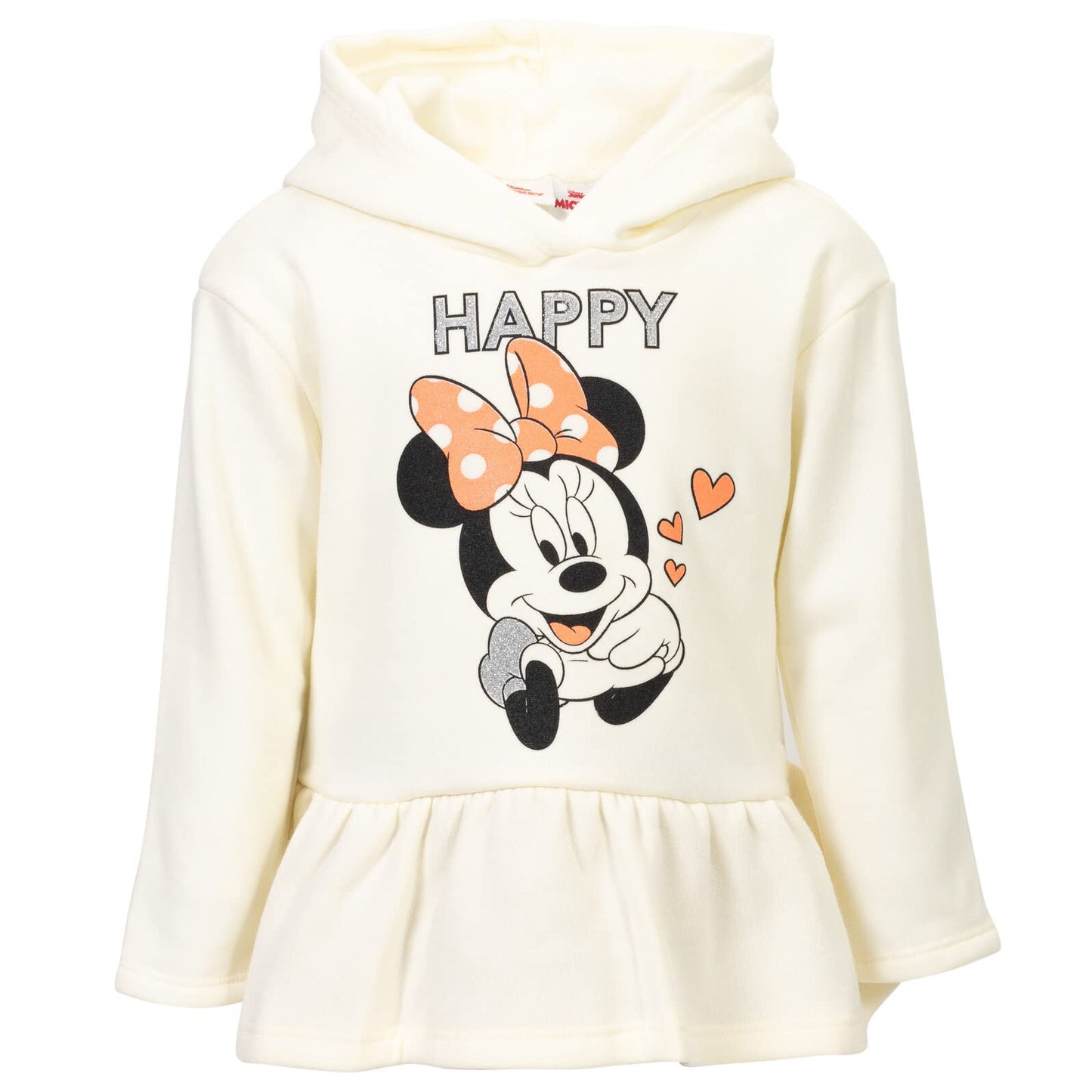 Disney Minnie Mouse Mickey Mouse Pullover Fleece Hoodie and Leggings Outfit Set Infant to Big Kid Sizes (12 Months - 14-16)