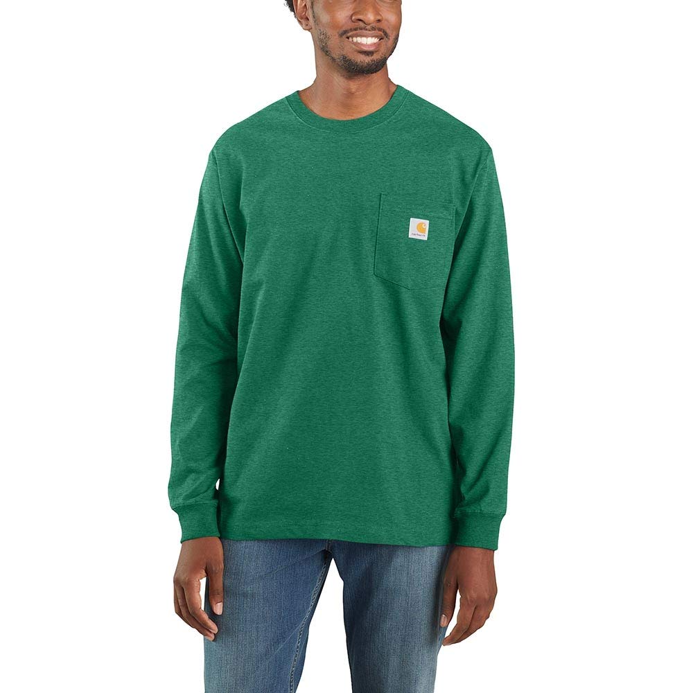 Carhartt Men's Loose Fit Heavyweight Long Sleeve Pocket T-Shirt