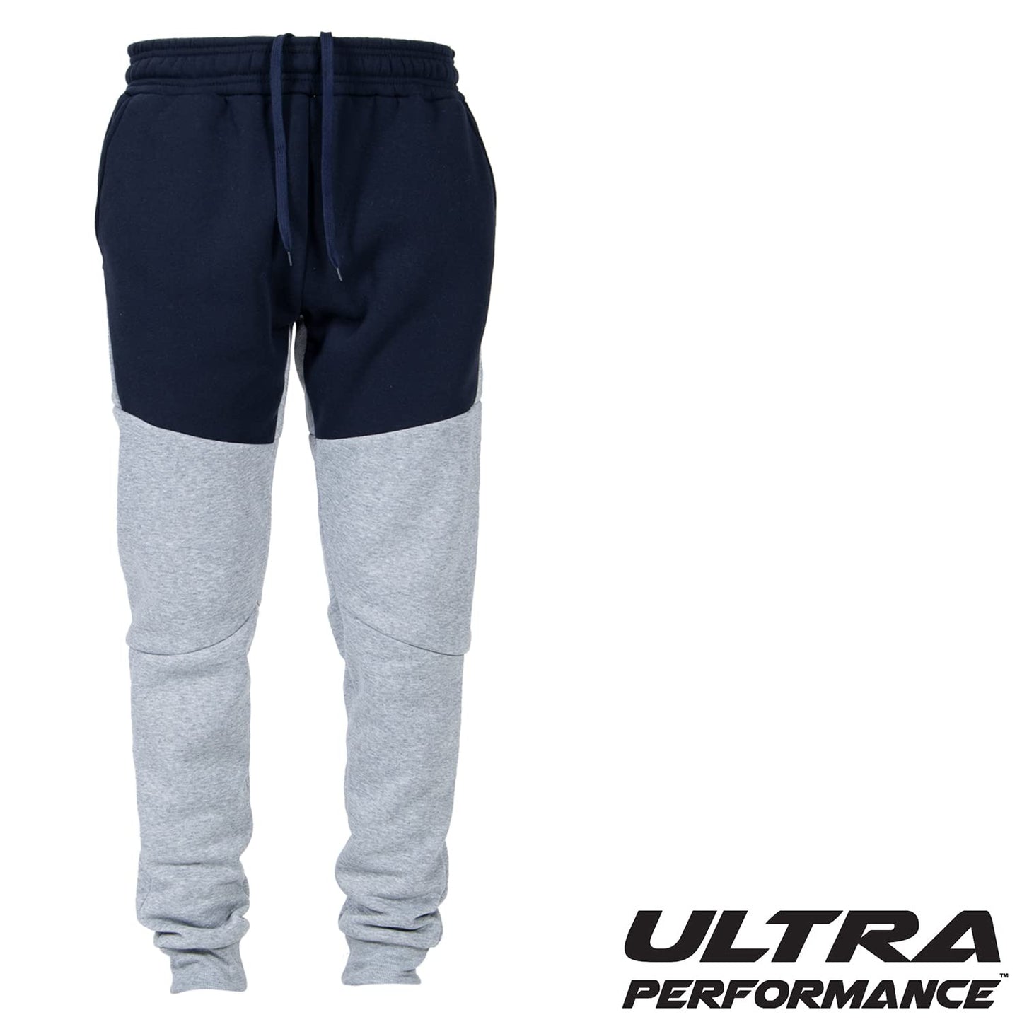 Ultra Performance 3 Pack Fleece Active Tech Joggers for Men, Mens Sweatpants with Zipper Pockets