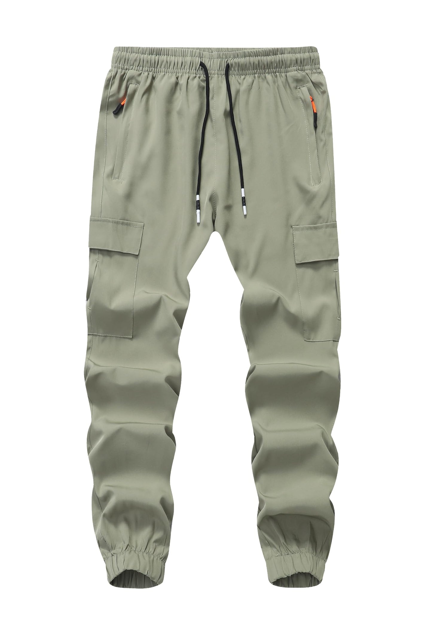 Boy's Cargo Joggers Pants Youth Quick Dry Hiking Lightweight Pants for Sports Outdoor with Zipper Pockets