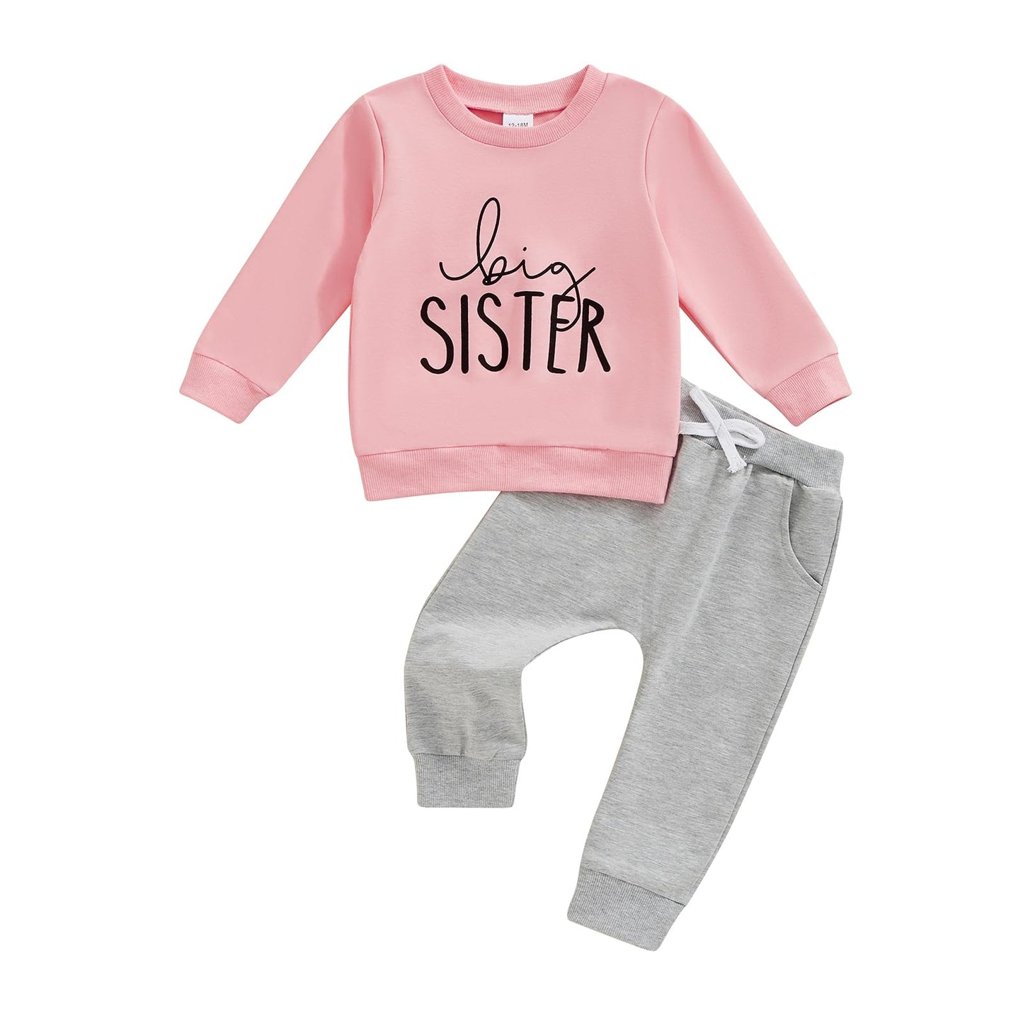 Toddler Baby Girl Fall Winter Outfit Letter Print Long Sleeve Sweatshirts and Stretch Pants Infant Girl Clothes