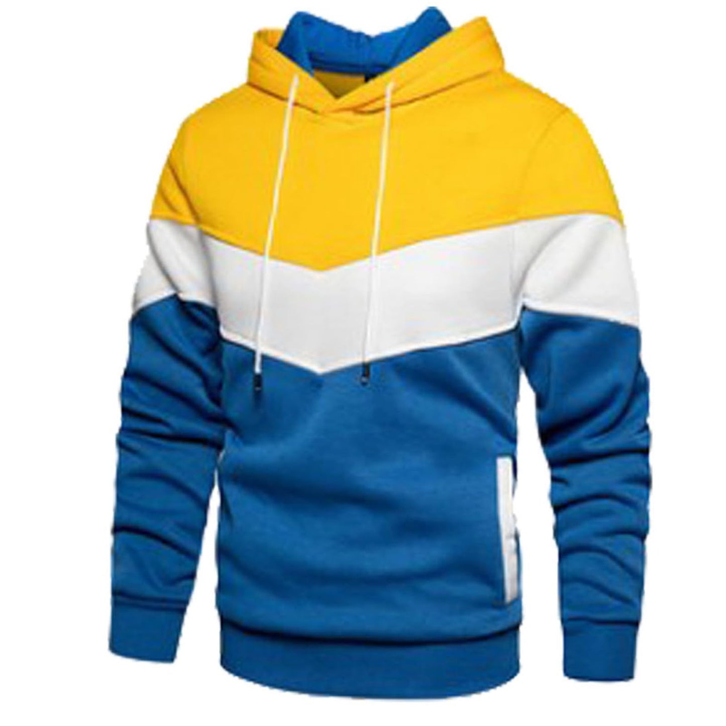 Mens Sweatshirts Trendy Color Block Hoodies Teen Boys Running Workout Pullover 2024 Fall Casual Clothing Fleece Lined