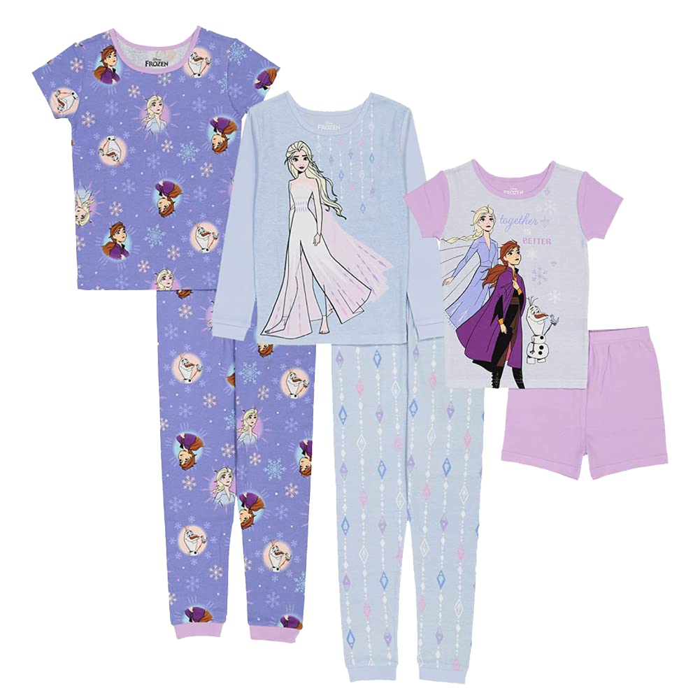 Disney 6-Piece Snug-fit Cotton Pajama Set, Soft & Cute for Kids