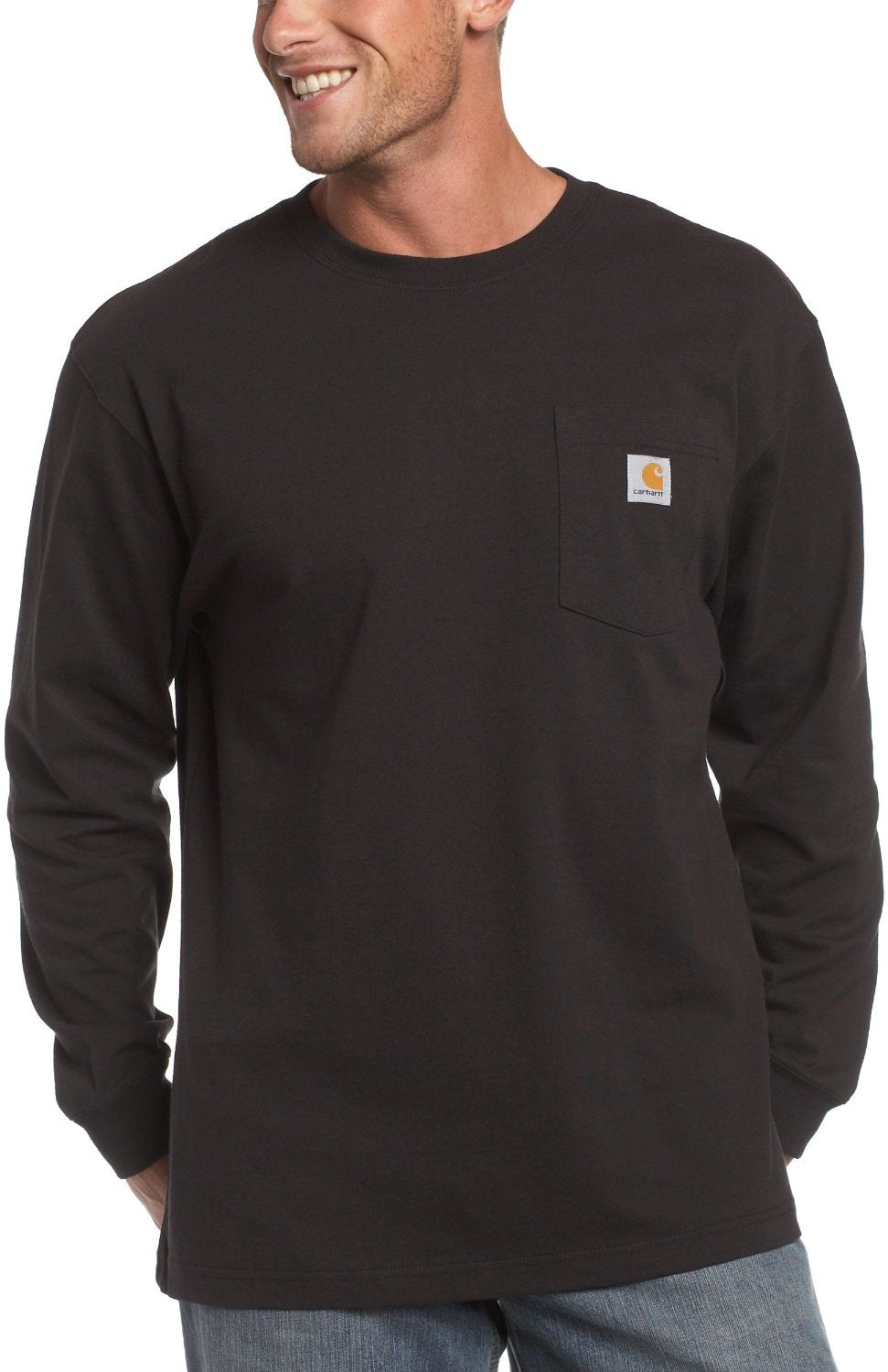 Carhartt Men's Loose Fit Heavyweight Long Sleeve Pocket T-Shirt