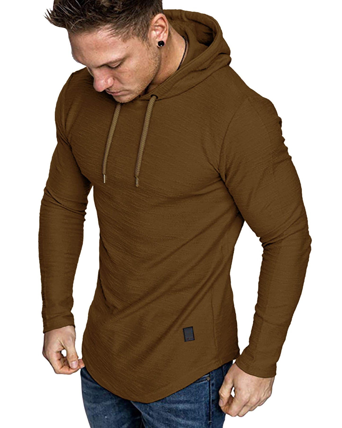 Lexiart Mens Fashion Athletic Hoodies Sport Sweatshirt Solid Color Fleece Pullover