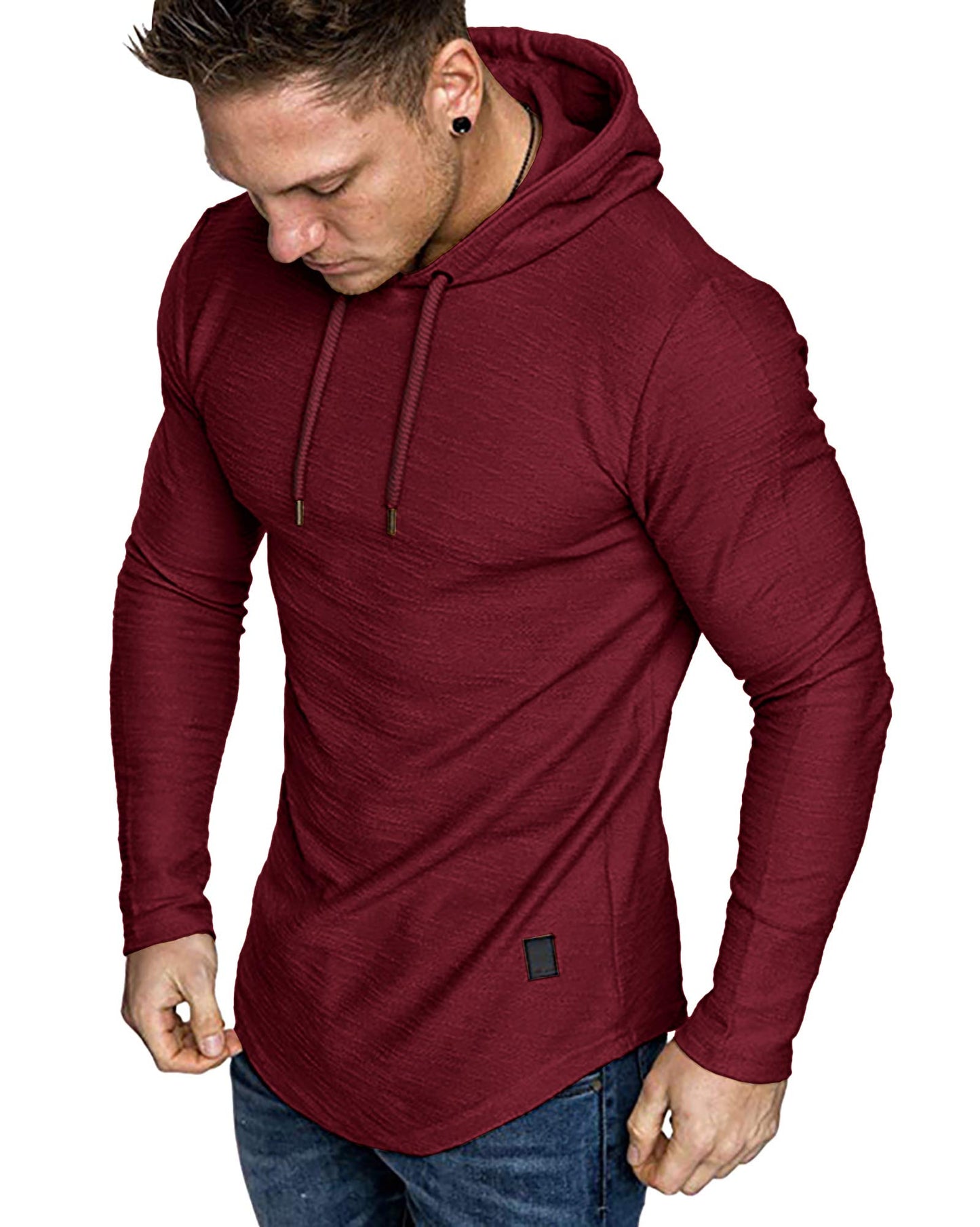 Lexiart Mens Fashion Athletic Hoodies Sport Sweatshirt Solid Color Fleece Pullover