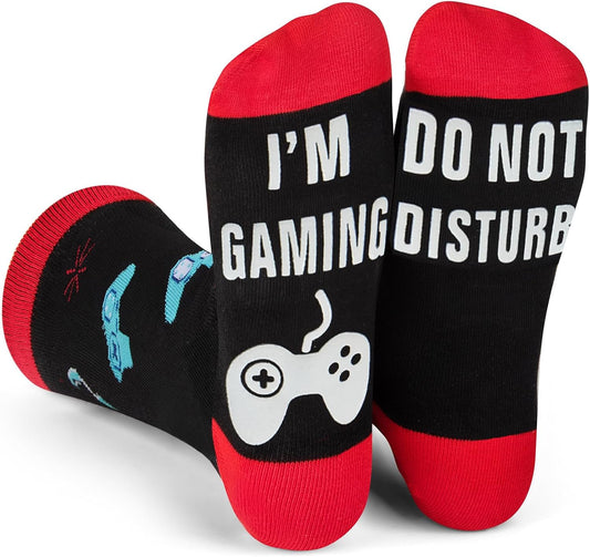 Easter Basket Stuffers for Teens, Gifts for Him Boys Boyfriend Husband, Stocking Stuffers for Teens, Funny Gamer Socks