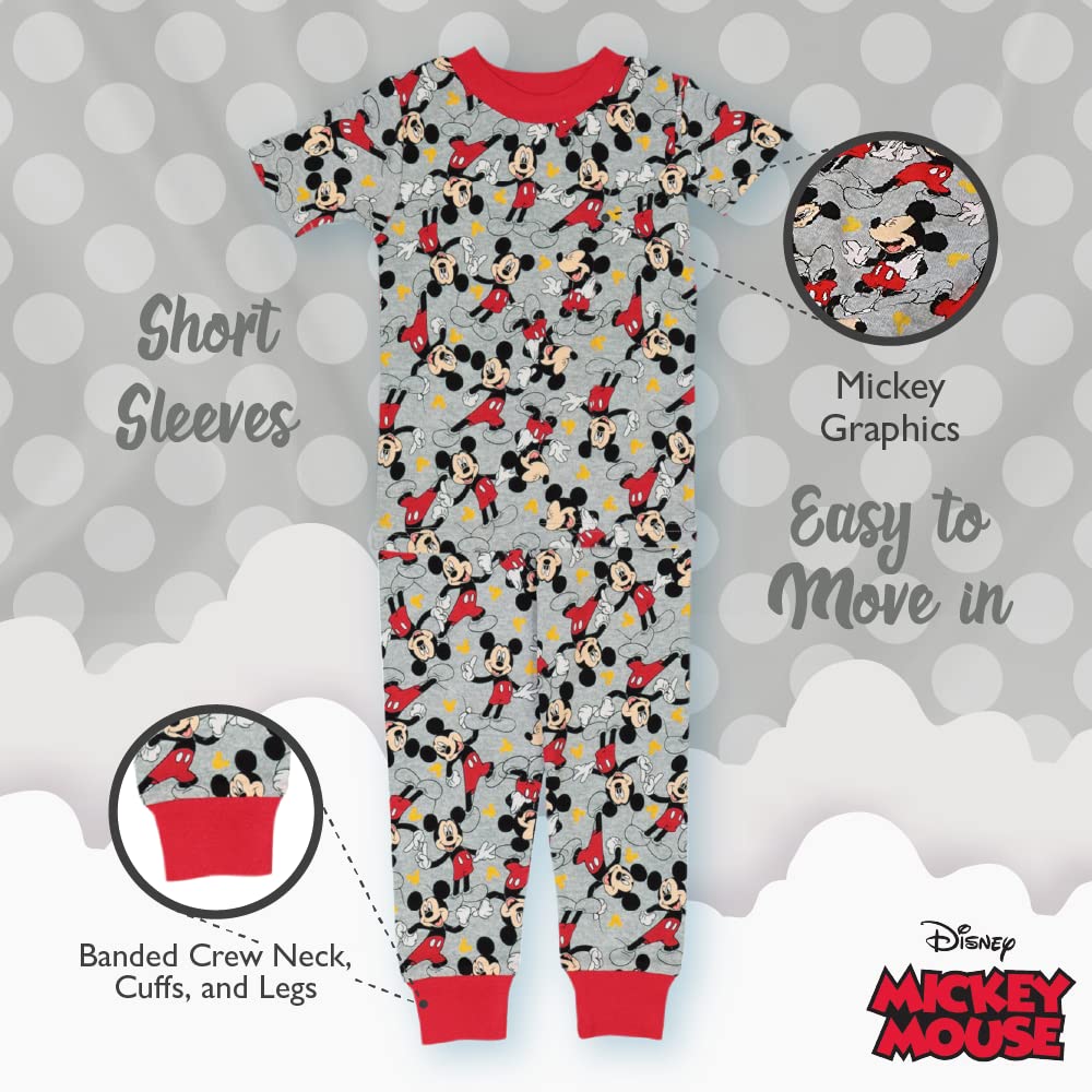 Disney 6-Piece Snug-fit Cotton Pajama Set, Soft & Cute for Kids