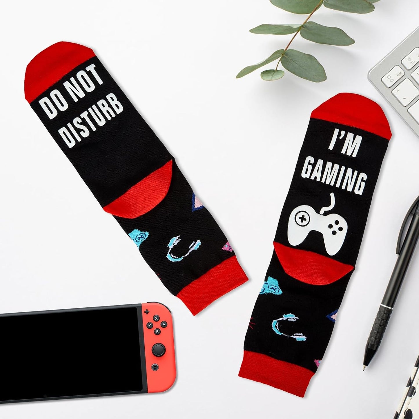 Easter Basket Stuffers for Teens, Gifts for Him Boys Boyfriend Husband, Stocking Stuffers for Teens, Funny Gamer Socks