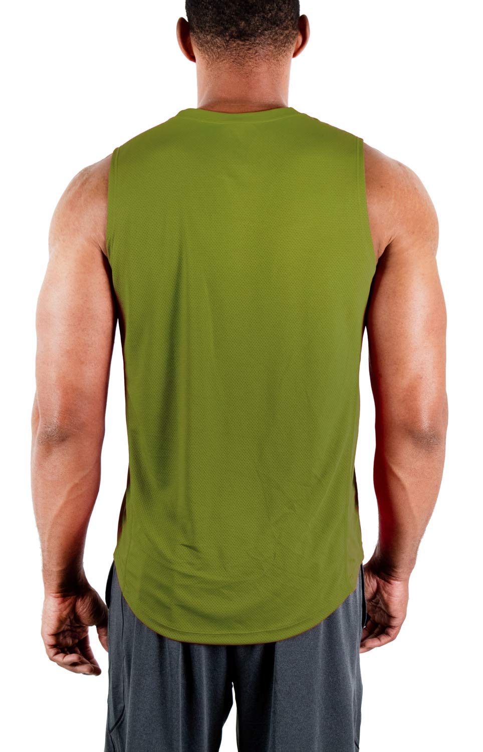 DEVOPS 3 Pack Men's Muscle Shirts Sleeveless Dry Fit Gym Workout Tank Top