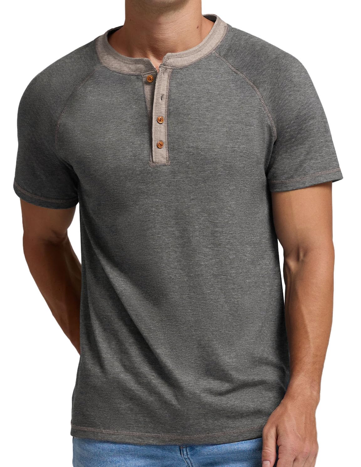 Sailwind Mens Henley Long/Short Sleeve T-Shirt Cotton Casual Shirt