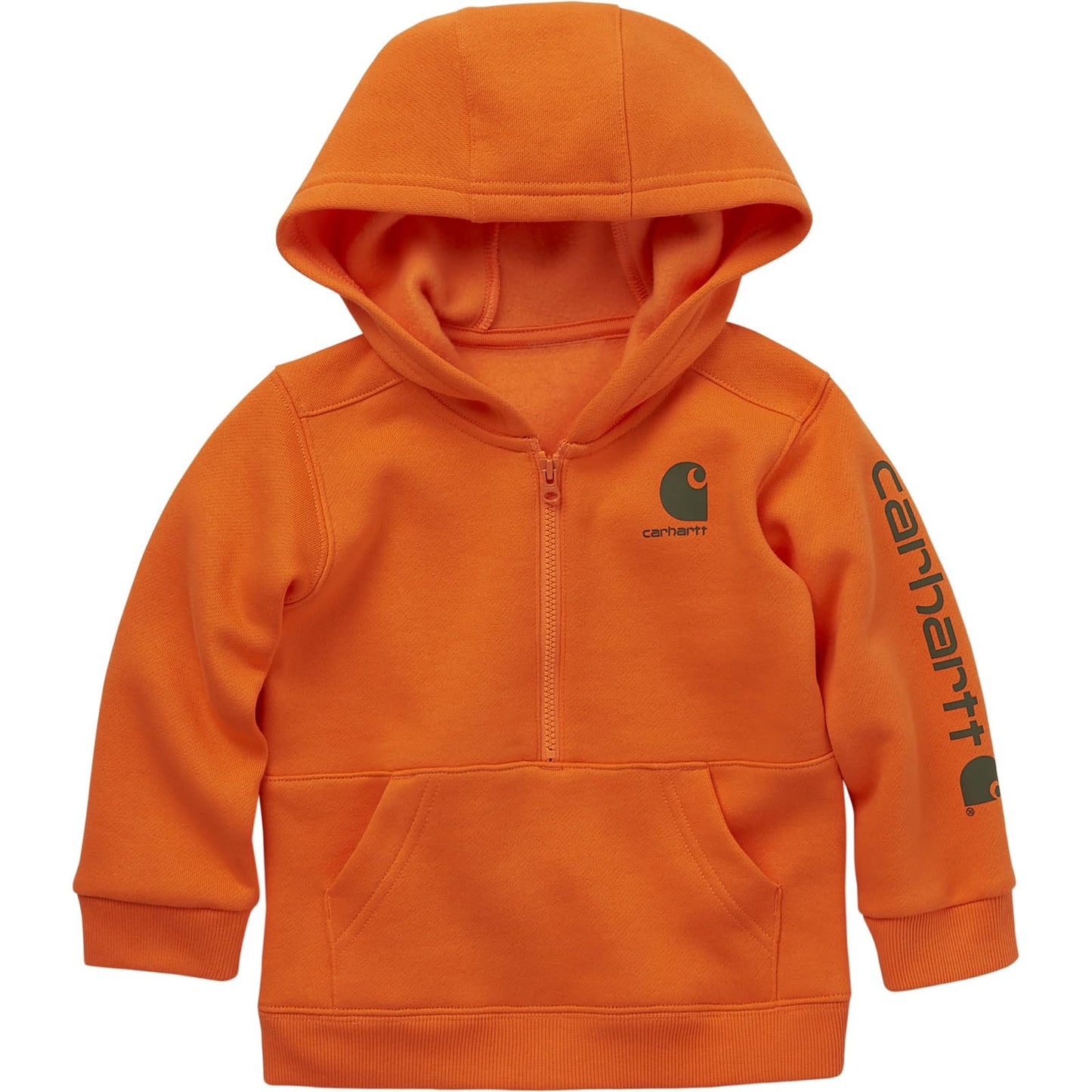 Carhartt Boys' Long-Sleeve Half-Zip Hooded Sweatshirt