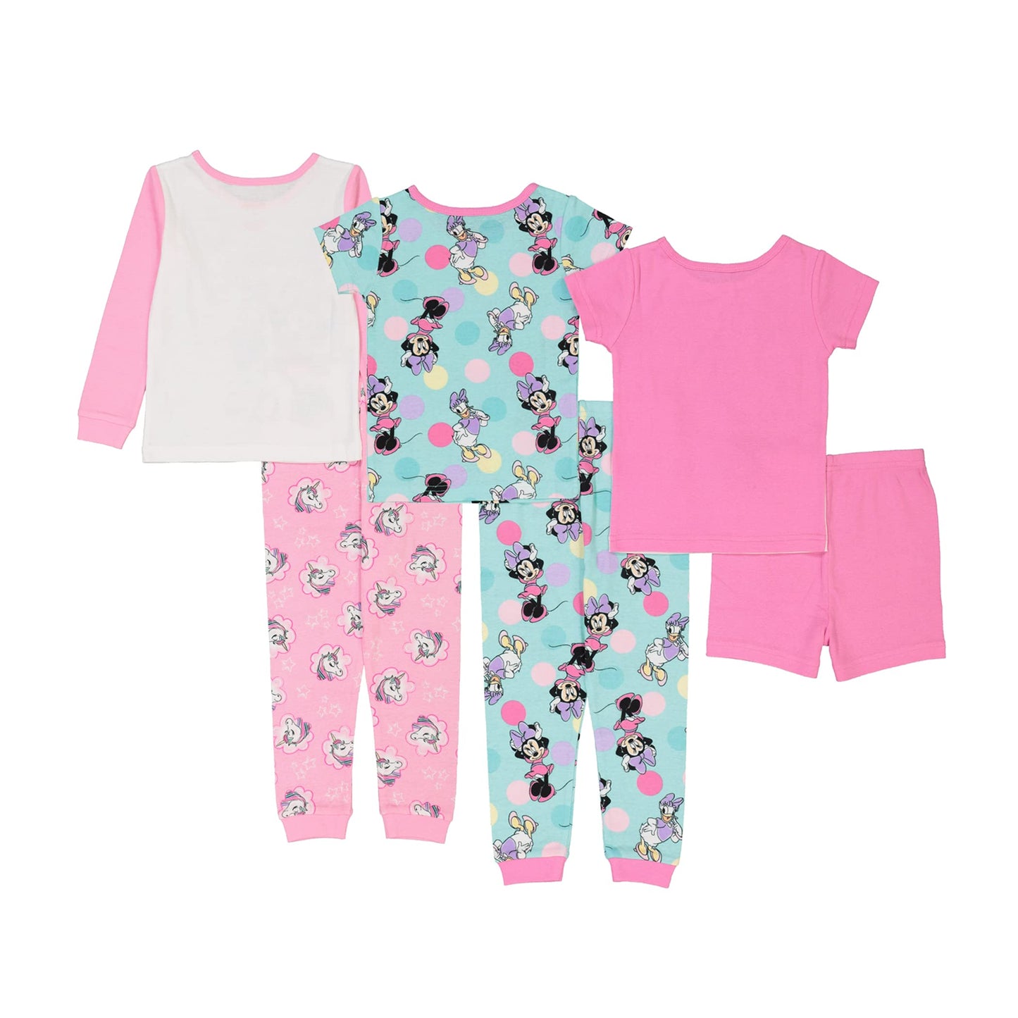 Disney 6-Piece Snug-fit Cotton Pajama Set, Soft & Cute for Kids