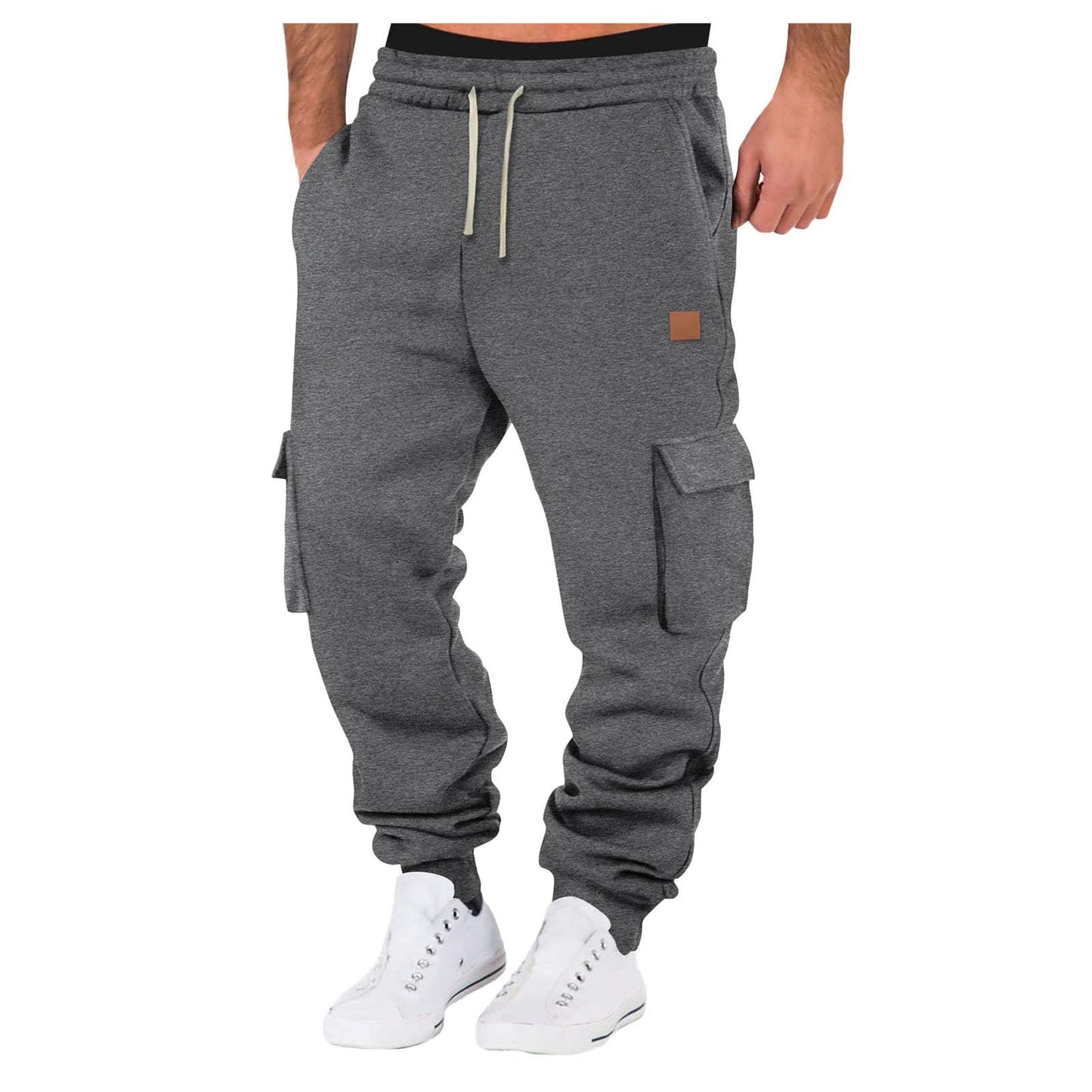 Cargo Sweatpants for Teen Boys 16-18 Mens Heavyweight Cargo Fleece Sweatpants Relaxed Fit Joggers with Pockets Sweat Pants