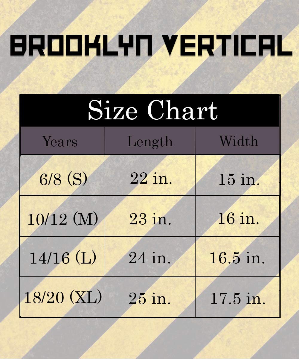 BROOKLYN VERTICAL 4-Pack Boys Short Sleeve Crew Neck T-Shirt with Chest Print | Soft Cotton Sizes 6-20