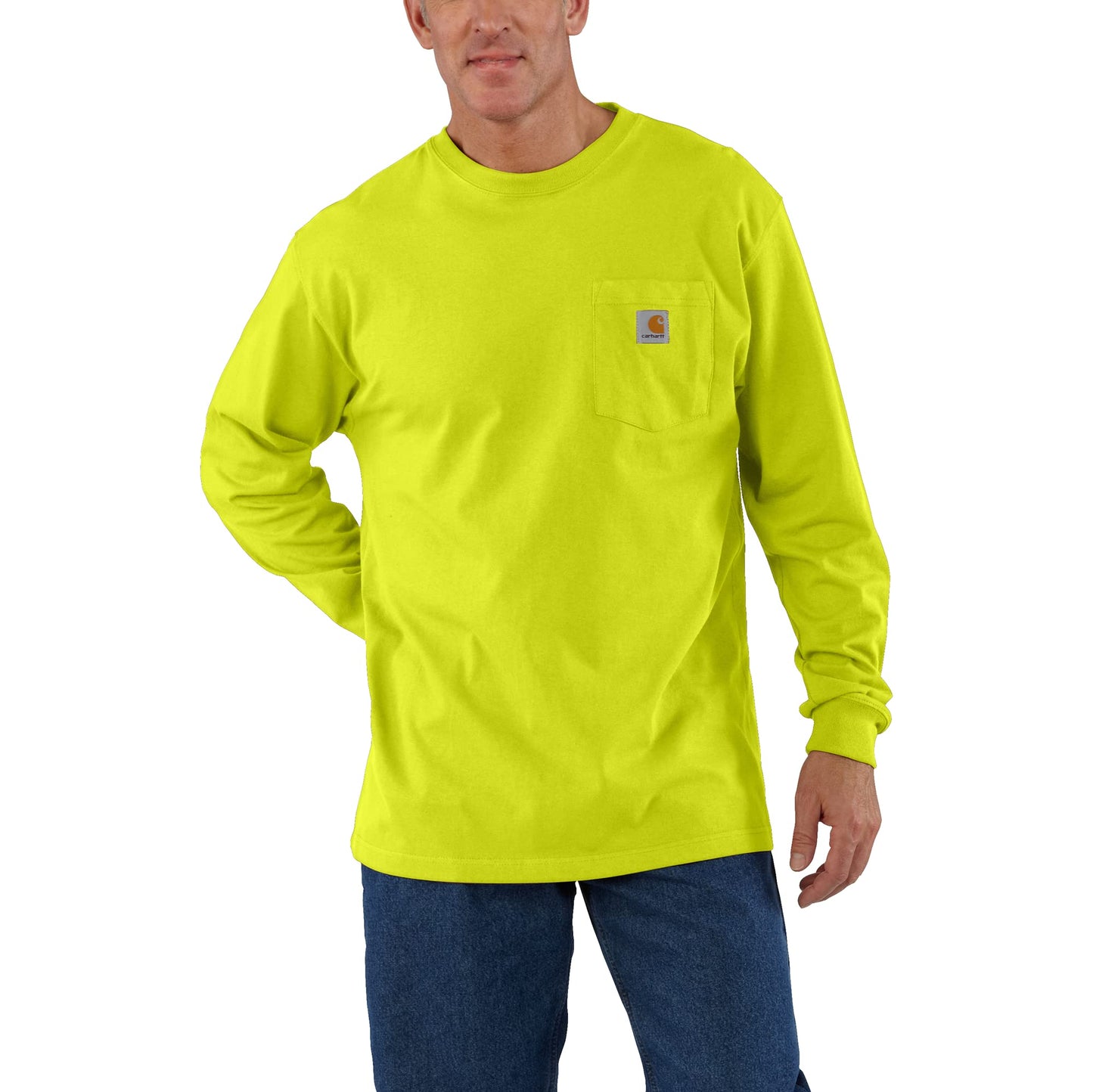 Carhartt Men's Loose Fit Heavyweight Long Sleeve Pocket T-Shirt