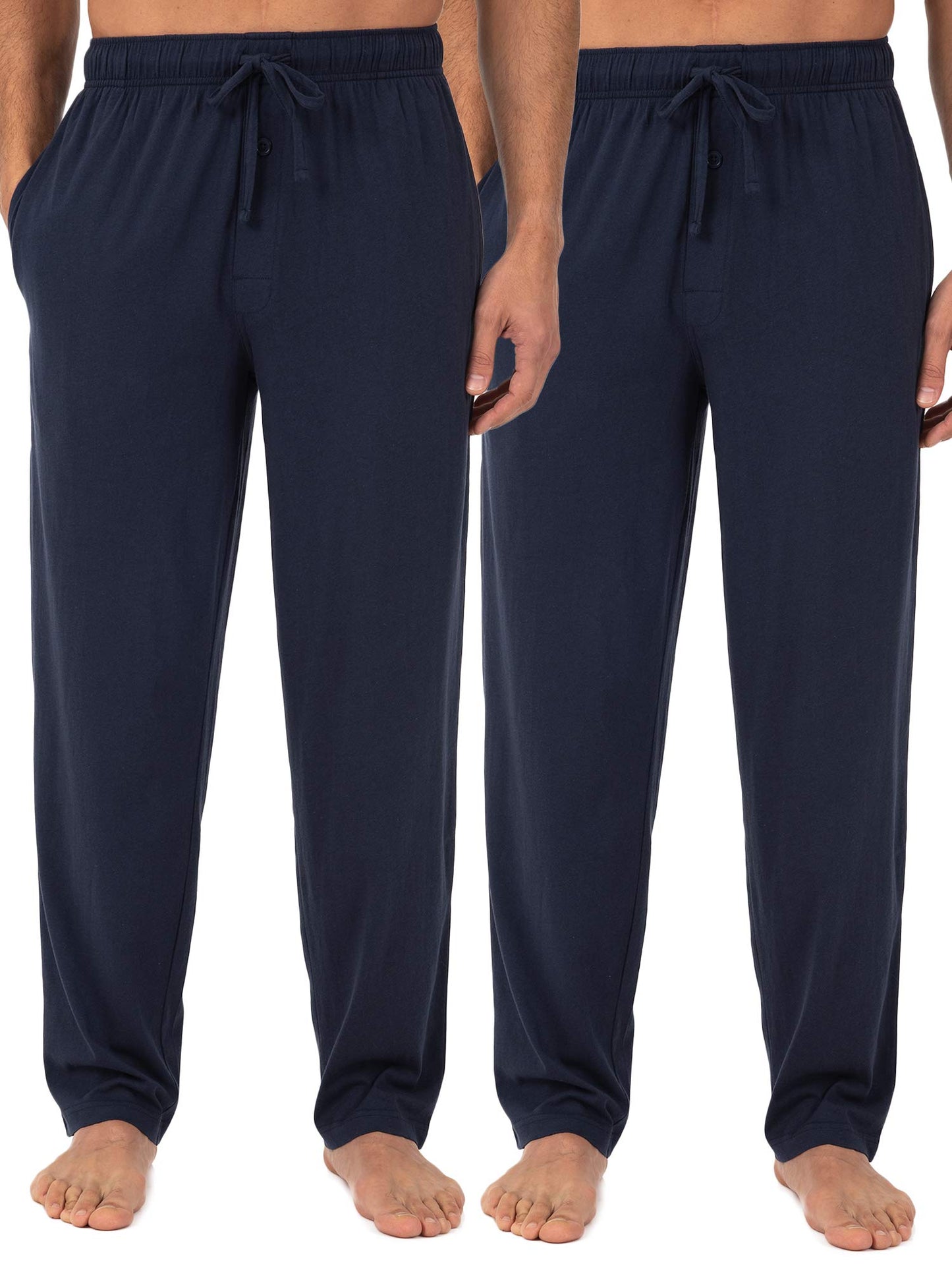 Fruit of the Loom Men's Extended Sizes Jersey Knit Sleep Pajama Lounge Pant (1 & 2 Packs)