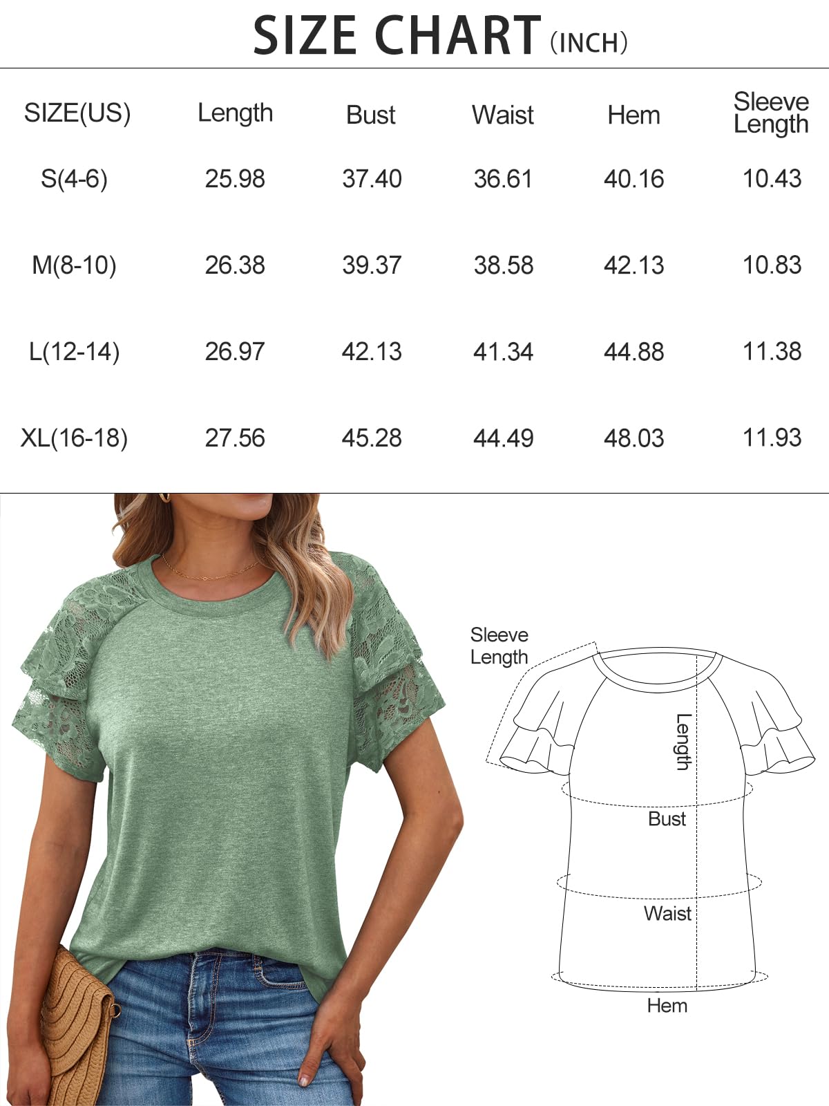 AUTOMET Women Short Sleeve Summer Top 2025 Lace Dressy Casual Business Cute T Shirts Blouse Basic Tee