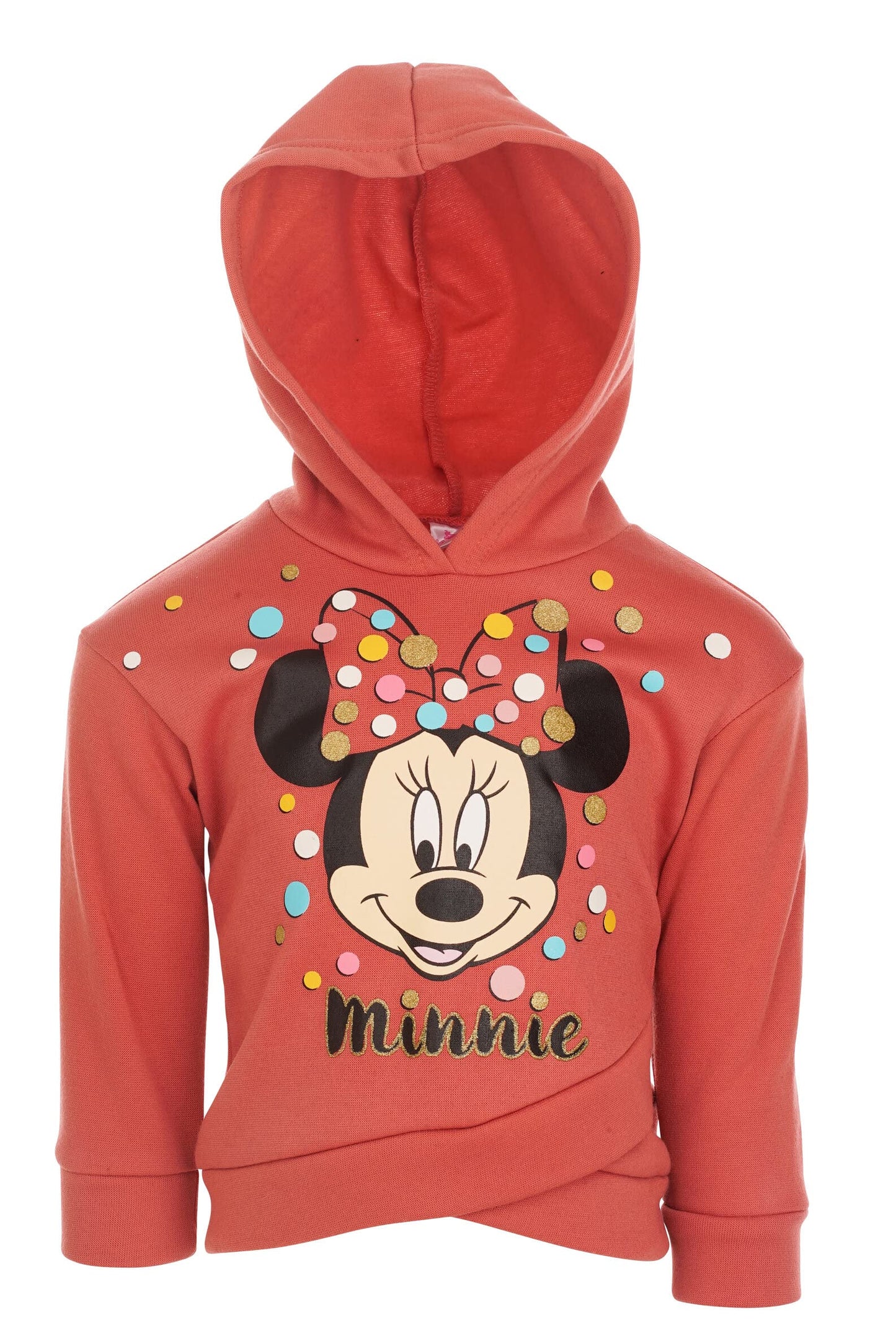 Disney Minnie Mouse Mickey Mouse Pullover Fleece Hoodie and Leggings Outfit Set Infant to Big Kid Sizes (12 Months - 14-16)