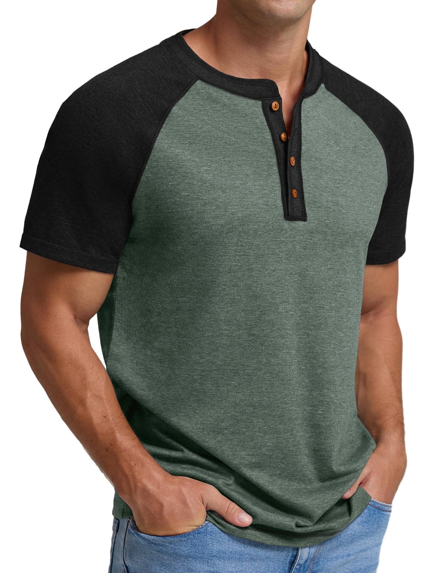 Sailwind Mens Henley Long/Short Sleeve T-Shirt Cotton Casual Shirt