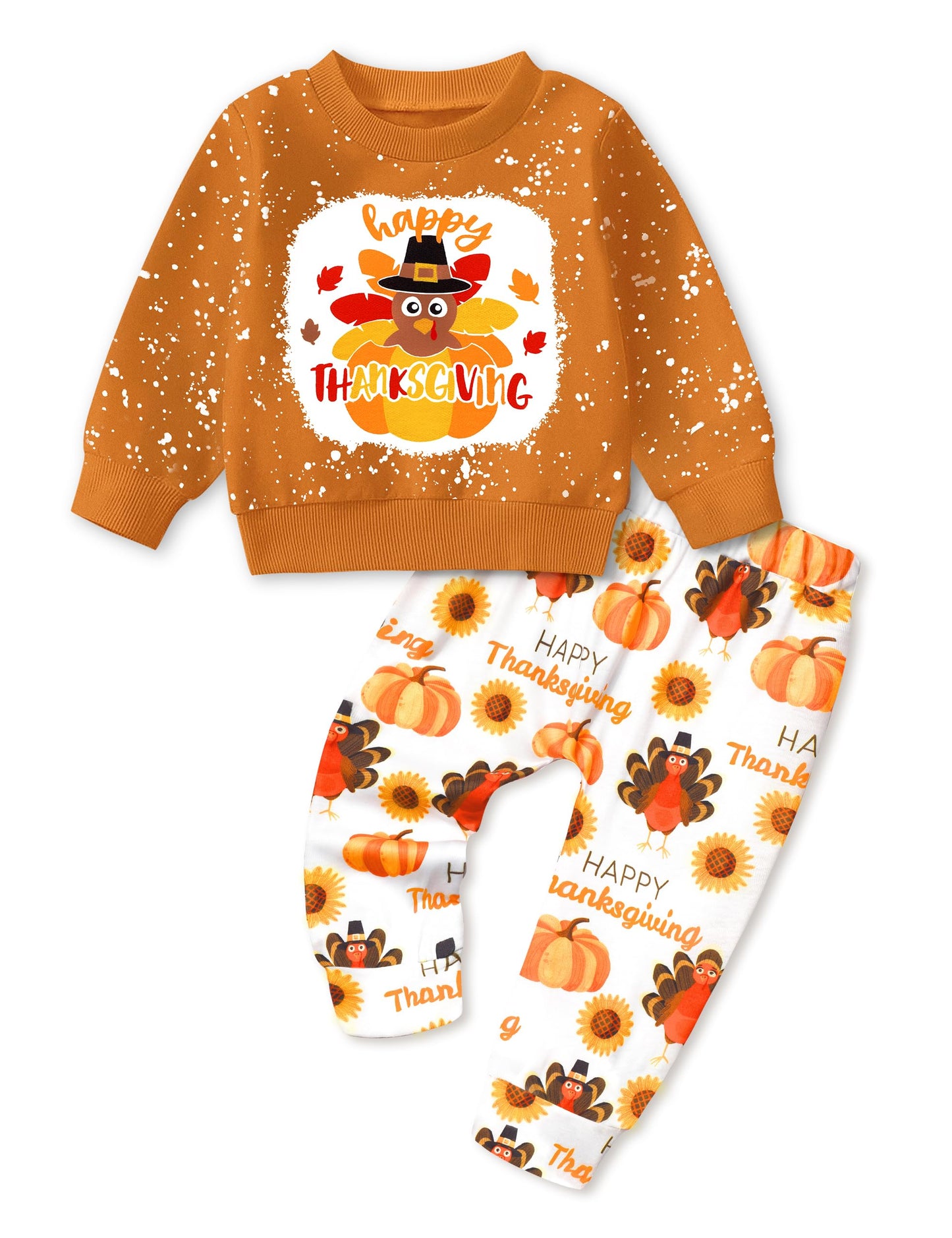 Toddler Girl Clothes Fall Winter Outfits Wild Hair Don't Care Highland Cow Sweatshirt Pants Western Cowgirl Outfit