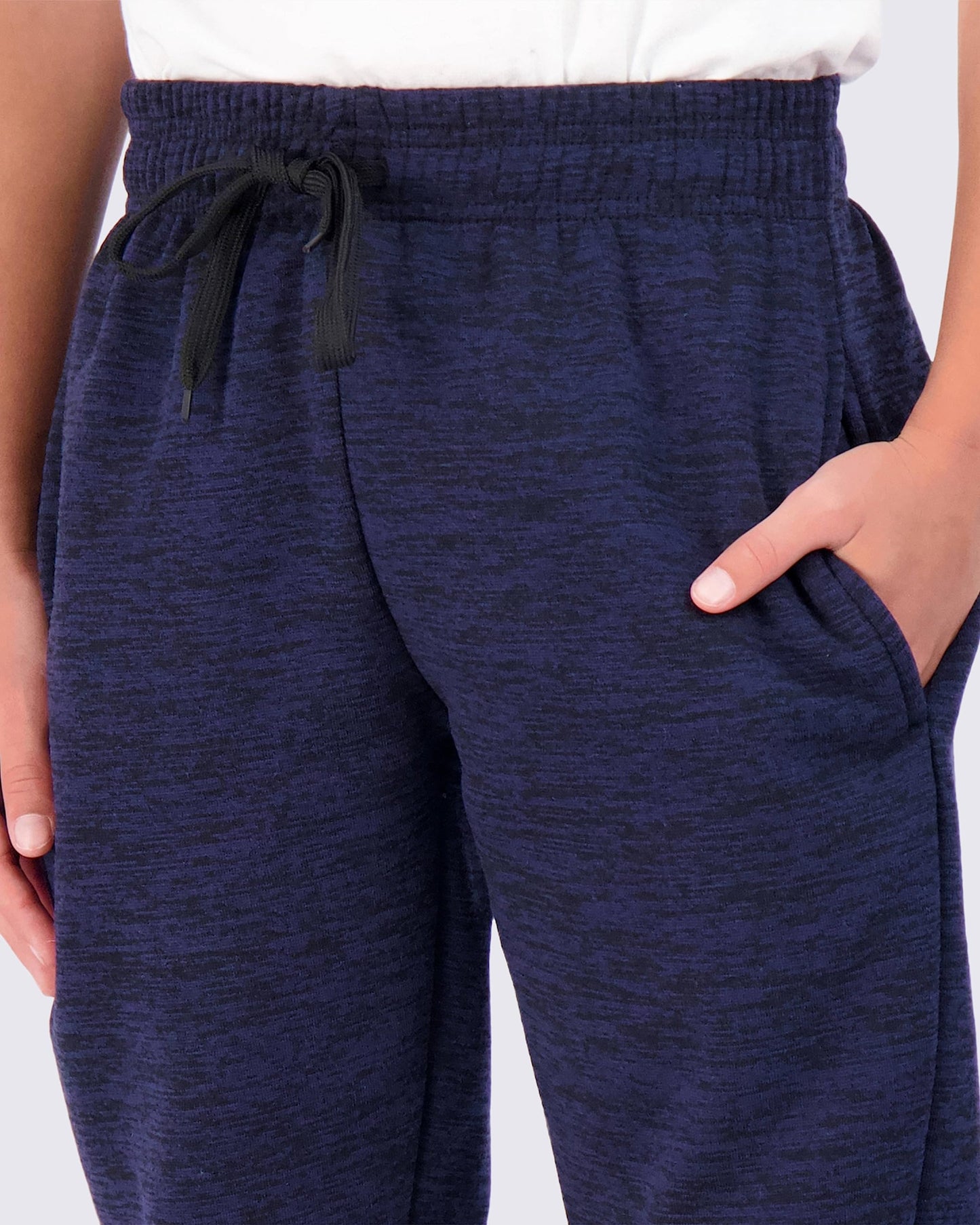 Real Essentials 3 Pack: Boys' Tech Fleece Open Bottom Sweatpants with Pockets