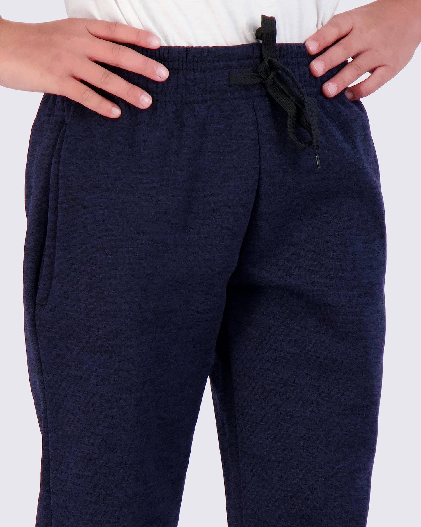 Real Essentials 3 Pack: Boys' Tech Fleece Open Bottom Sweatpants with Pockets